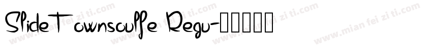 SlideTownsoulfe Regu字体转换